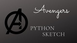 Avengers Logo with Python Turtle