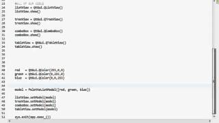 PyQt4 Model View Tutorial Part 02_0