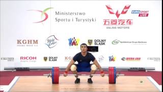 UTESHOV Almas 1s 170 kg cat. 94 World Weightlifting Championship 2013