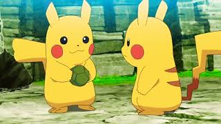 ポケットモンスターXY\u0026Z Goh pikachu give ash a thunder stone to evolve