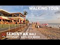 Walking Tour Seminyak Petitenget to Kayu Aya Beach Bali 🇮🇩 | New Jogging Track at Seminyak Beach