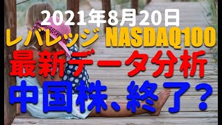 【中国株は本当に危険なのか？】レバレッジNASDAQ100  最新データ分析  チャート テクニカル分析　2021年8月20日