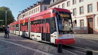 Mainz: Schillerplatz. Tram nr. 221, route 53