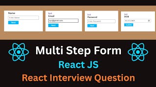 Multi Step Form in React JS | React JS Interview Question Machine Coding Round