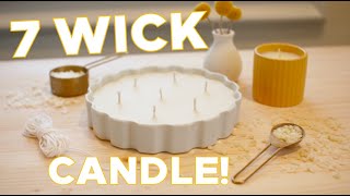 How To Make a Really Big Candle - Make a 7 Wick Candle with Me!