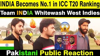 INDIA Becomes NO 1 T20 Team In ICC Ranking | Team INDIA Whitewash West Indies | Public Reaction Show