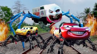 Terbaru‼️ Hunting Toys Kereta Api KAI Spider Legs McQueen, Zombie Train CC203 Thomas ChooCho Charles