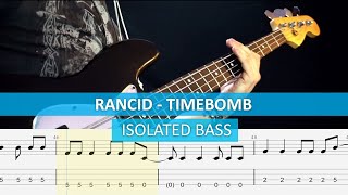 [isolated bass] Rancid - Timebomb / bass cover / playalong with TAB