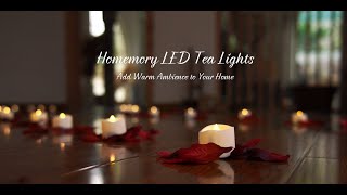 Homemory  LED Tea Lights For Your Home | Home Decoration | Realistic and Bright Flameless Candles