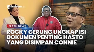 Rocky Gerung Ungkap Isi Dokumen Hasto yang Diklaim Disimpan Connie di Rusia, Singgung Nama Jokowi