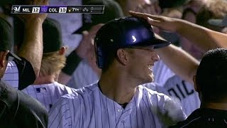 MIL@COL: Barnes goes yard to center in the 7th