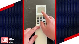 Using Your Mitsubishi Mini-Split FS Remote Control