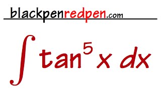 Integral of tan^5x