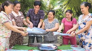Thu Phục 2 Con Cá Khổng Lồ Gần 7 kg Để Làm Món Tả Bí Lù Ngon Hết Ý | BQCM & Fami
