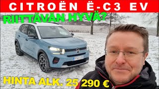 KOEAJO: Citroën ë-C3 pikatyypit - OIKEASTI HALPA EUROOPPALAINEN SÄHKÖAUTO?