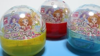 アイカツ Tiny Can ケース ガシャポン Aikatsu! アイドルカツドウ 偶像活動 아이카츠