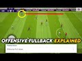 Offensive Fullback Playing Style Explained with Gameplay | Pes Efootball 2021 Mobile