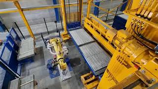 Semi Automated Drycast Line With a Robotic Arm Product Unloader | Coote Engineering ltd