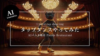 【AIパンダ飯店】タップダンスやってみた：I tried tap dancing【AI Panda Restaurant】