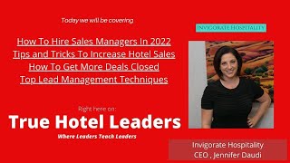 Hotel Group Sales |True Hotel Leaders | Jennifer Daudi