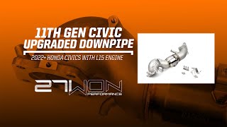 2022+ Honda Civic Turbo Downpipe (27WON) 11th Gen