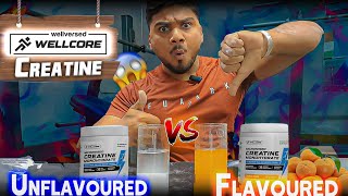 Wellcore Unflavored Creatine v/s Wellcore Flavoured Creatine | Best One Wins🔥