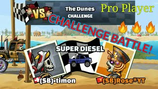 [SB]•timon vs [SB]Rose®YT CHALLENGE BATTLE🔥🔥🔥 - Hill Climb Racing 2