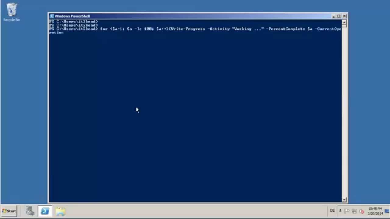 How To Use Progressbar In Powershell Youtube