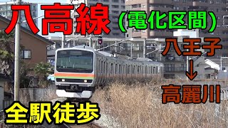 【全駅徒歩#36】JR八高線 八王子～高麗川 歩いてみた