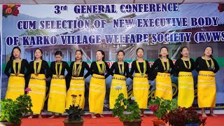 Group dance by Krko mimum on 8th night of gen.cnfrnce KVWS Karko#arunachal