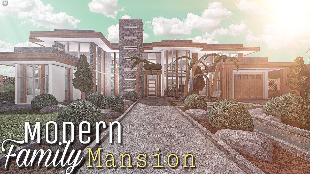 Bloxburg: Mansion Tropical Family House (NO LARGEPLOT)|| House Build ...