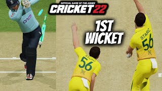 1st Wicket In Cricket 22 - #Shorts - RtxVivek