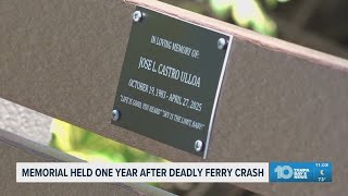 Memorial held at Coachman Park in remembrance of the life lost at Clearwater Ferry crash incident