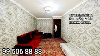 2-xona 2-qavatda evroremont kvartira zudlik bn sotiladi Urganch Karat kafe, 99 506 88 88