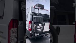 Camper Van/RV Storage Box from Home Depot install on my van’s rear ladder Rack.