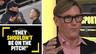 "THEY SHOULD'NT BE ON THE PITCH!"😡 Simon Jordan isn't a fan of LFC's Jurgen Klopp & his pitch antics