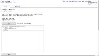 String 1 (theEnd) Java Tutorial || Codingbat.com