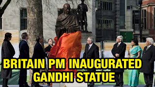 Britain Prime Minister David Cameron inaugurated Gandhi statue at Parliament Square (14-03-2015)