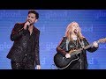 Melissa Etheridge and Adam Lambert perform 