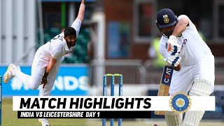 India vs Leicestershire Day 1 Highlights 2022 | Warm-up Match | IND vs LEIC Day 1 Highlights