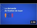 La demande de fixation de loyer