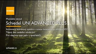 Animace montáže Schiedel Uni Advanced Plus 2024