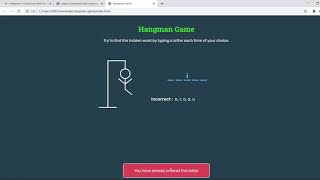 Hangman In JavaScript With Source Code | Source Code & Projects