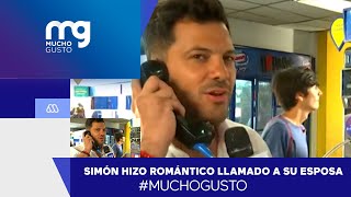 #MuchoGusto / El romántico llamado de Simón Oliveros a su esposa en pleno despacho