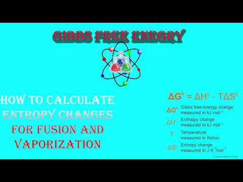 How to calculate delta S of vaporization and fusion | Gibbs Free Energy How to calculate delta S of vaporization and fusion | Gibbs Free Energy