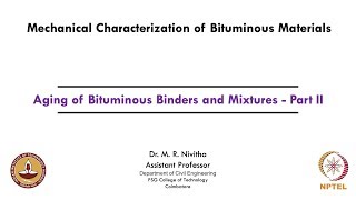 Aging of Bituminous Binders and Mixtures - Part II