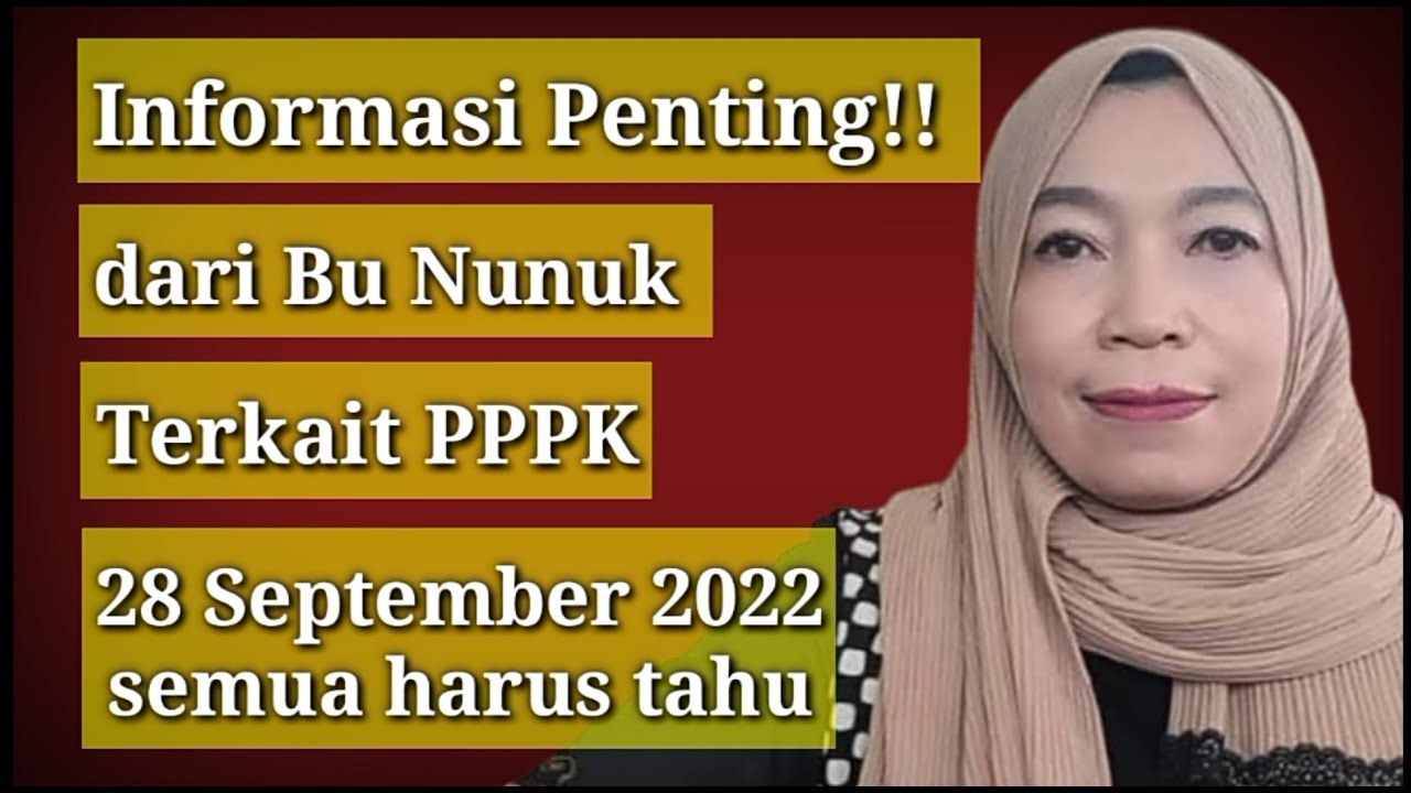 Kabar Terbaru Dari Bu Nunuk Suryani Terkait PPPK - YouTube