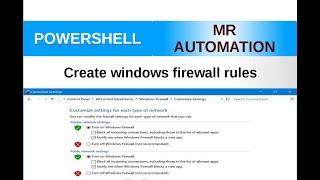 PowerShell S1E46 (Firewall rules)