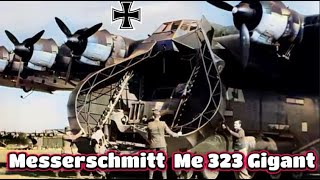 Avion Cargo Messerschmitt Me-323 de la Luftwaffe et l'artillerie lourde Allemande film guerre ww2