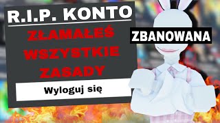 ŁAMIĘ REGULAMIN ROBLOX AŻ DOSTANĘ BANA